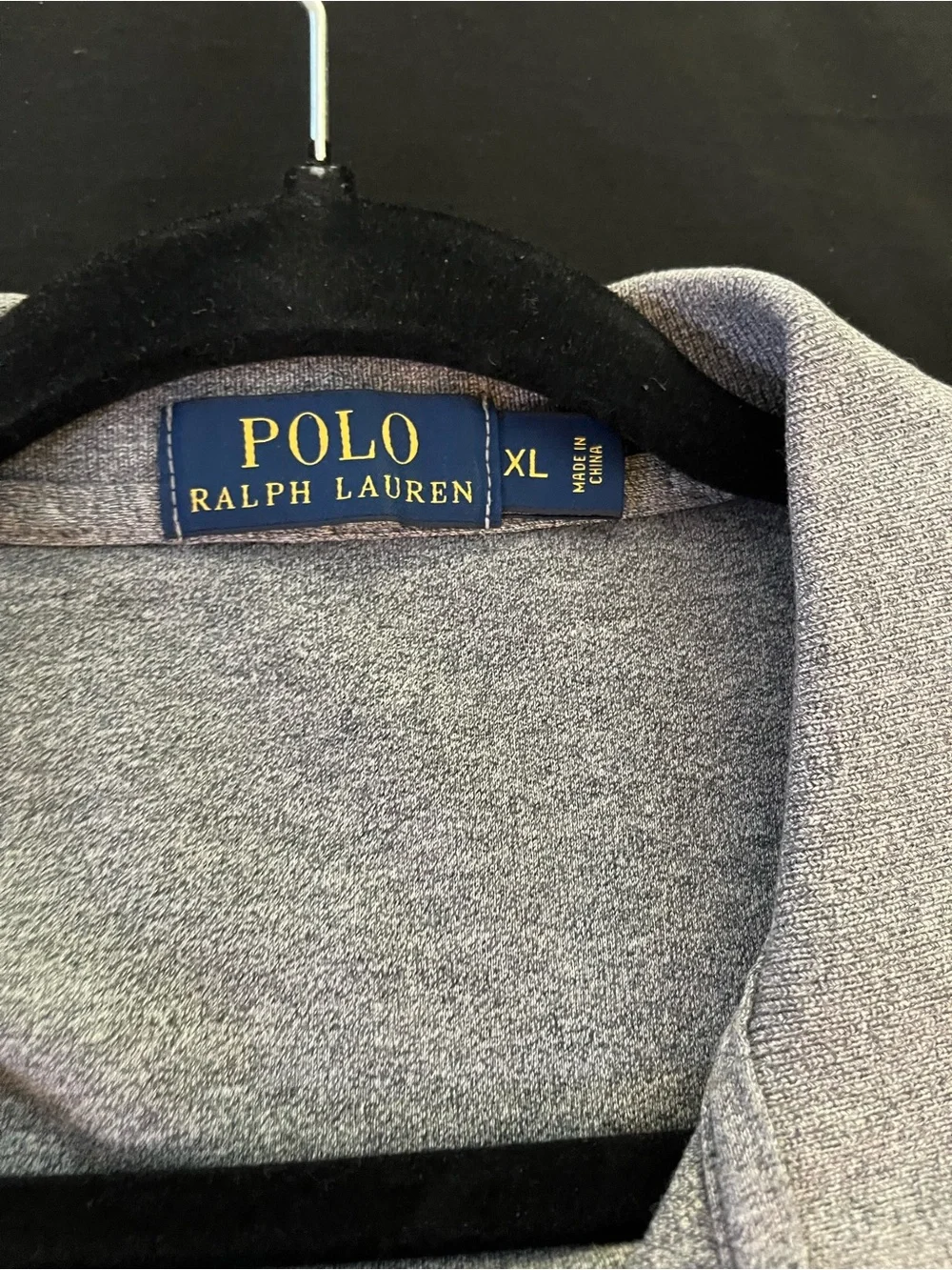 Authentic Polo Ralph Lauren Mens XL Polo Shirt Gray Classic Fit Genuine Pony